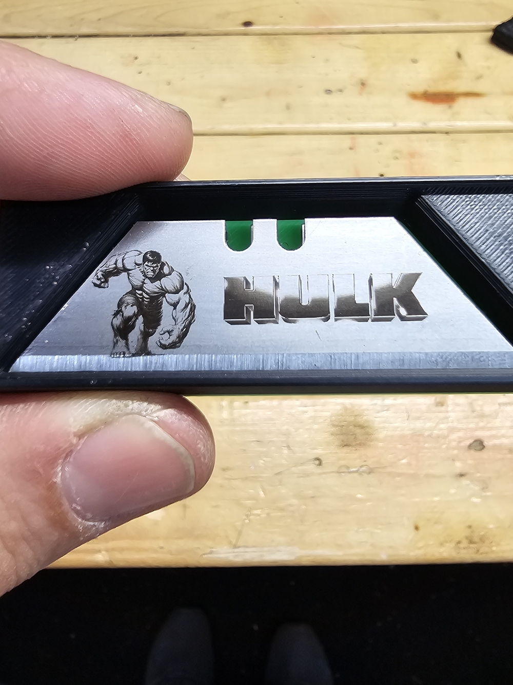 HULK Utility Razor Blade Cutter - Silver/Black 3pcs
